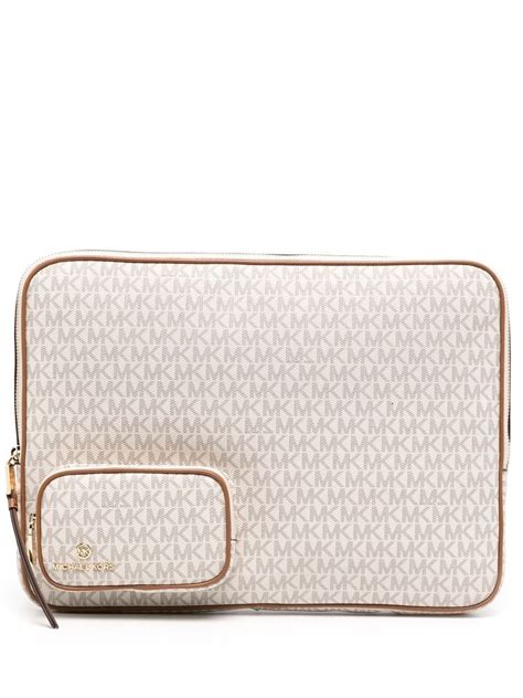 michael kors laptop sleeves|Michael Kors leather laptop bag.